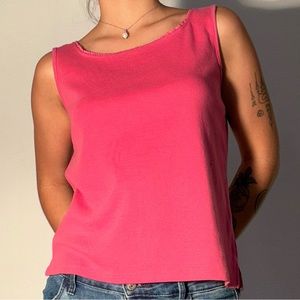 y2k JH Collectables Women Pink Tank Top Medium
